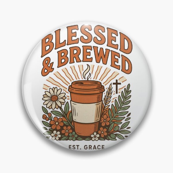 Item preview, Copy of Blessed And Brewed Daily Grace Coffee Art designed and sold by KMKDesignStudio.