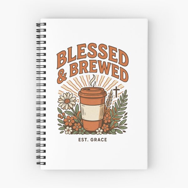 Item preview, Copy of Blessed And Brewed Daily Grace Coffee Art designed and sold by KMKDesignStudio.