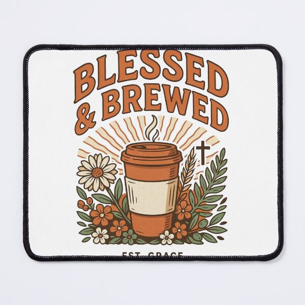 Item preview, Copy of Blessed And Brewed Daily Grace Coffee Art designed and sold by KMKDesignStudio.