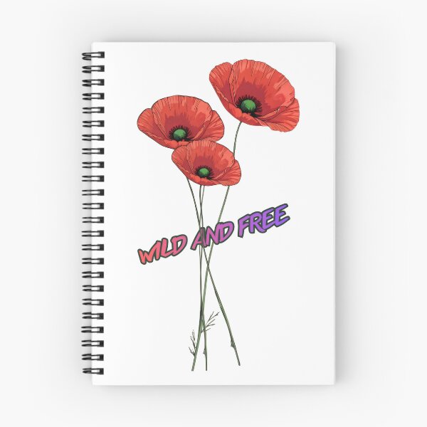 Item preview, Wild and Free Red Poppy Flowers Watercolor Botanical Art designed and sold by mimikaka.