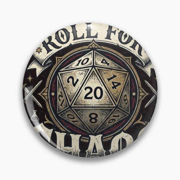 Item preview, Roll for Chaos – Funny D20 Tabletop RPG Fantasy Design designed and sold by RajDeals.