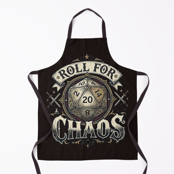 Item preview, Roll for Chaos – Funny D20 Tabletop RPG Fantasy Design designed and sold by RajDeals.