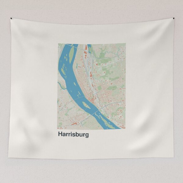 Item preview, Harrisburg Minimalistic Map Art designed and sold by MapsNerd.