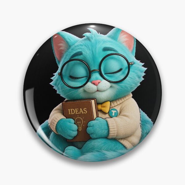 Item preview, Turki Turquoise Cat Hugging Idea Book designed and sold by Turki & Tres Colores.