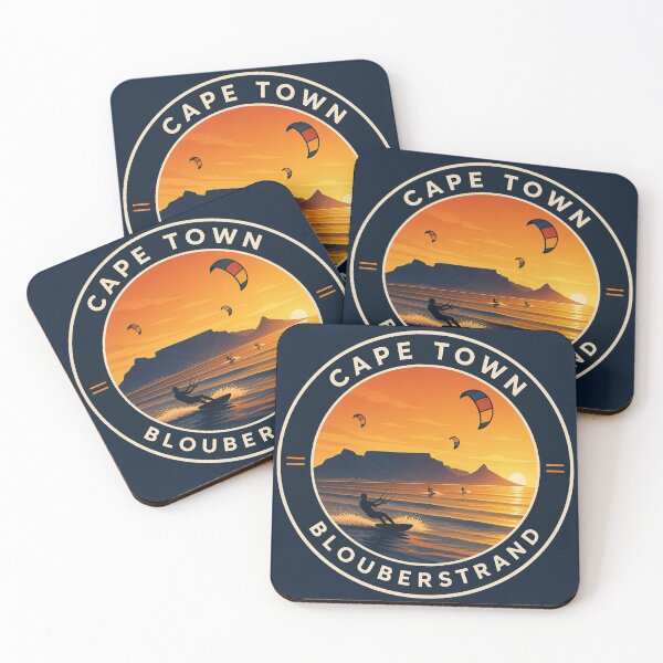 Item preview, Cape Town Sunset Badge – Bloubergstrand Kitesurfing designed and sold by The Digital Compass.