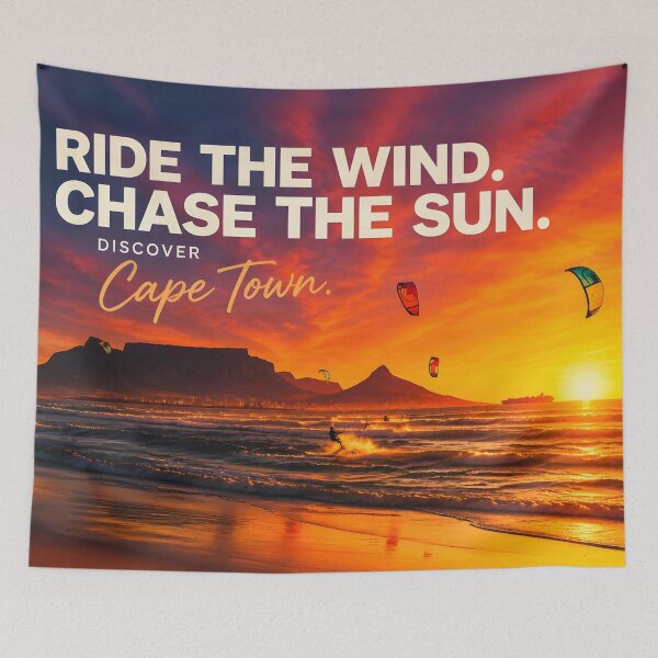 Item preview, Cape Town Sunset Badge – Bloubergstrand Kitesurfing designed and sold by The Digital Compass.