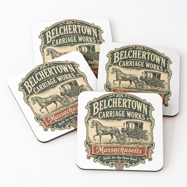 Item preview, Belchertown Carriage Works — Vintage Massachusetts Horse and Carriage designed and sold by Past in Threads.