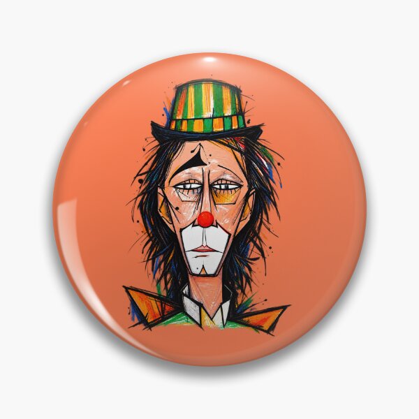 Item preview, Melancholic Colorful Clown Portrait designed and sold by NorthPeak Studio.