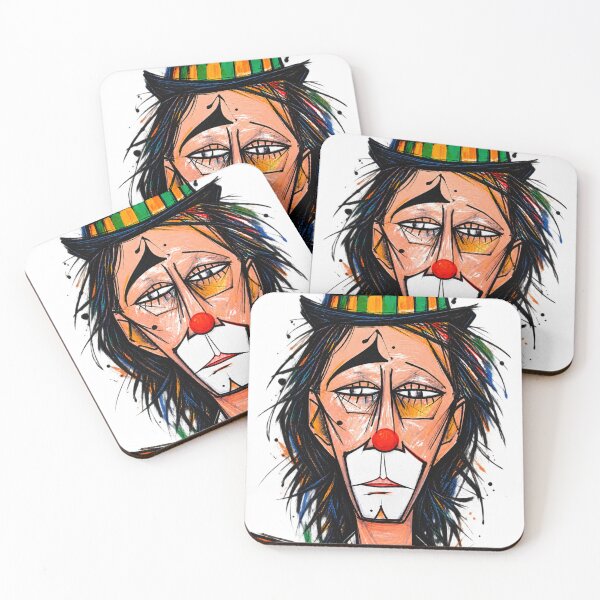 Item preview, Melancholic Colorful Clown Portrait designed and sold by NorthPeak Studio.