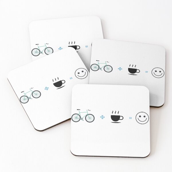 Item preview, Life Formula: Bike, Coffee, Smile designed and sold by KMKDesignStudio.