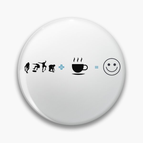 Item preview, Skateboarding Plus Coffee Equals Happiness Formula designed and sold by KMKDesignStudio.