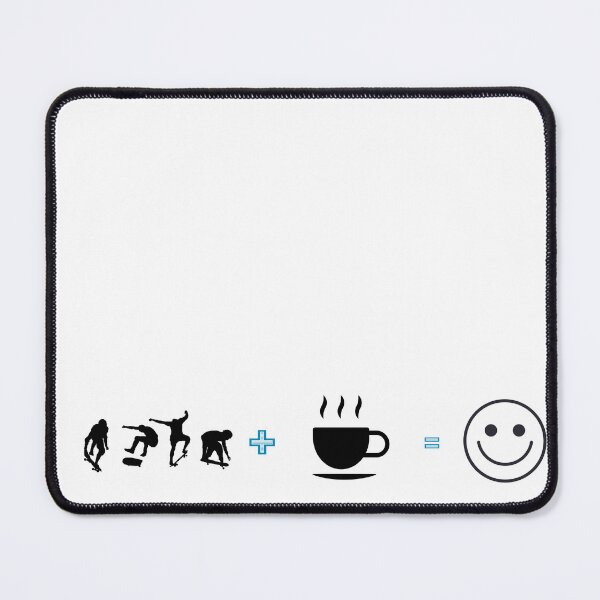 Item preview, Skateboarding Plus Coffee Equals Happiness Formula designed and sold by KMKDesignStudio.