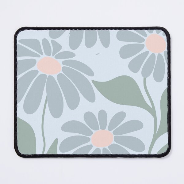 Item preview, Retro daisy (faded denim shade) designed and sold by 247DesignStudio.