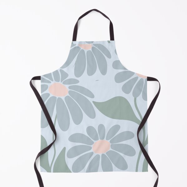 Item preview, Retro daisy (faded denim shade) designed and sold by 247DesignStudio.