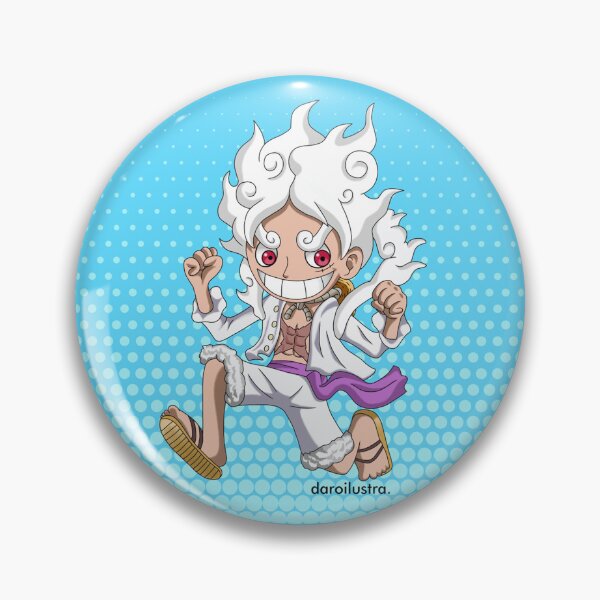 Item preview, Fanart chibi version illustration of Luffy Gear 5 designed and sold by daroilustra..