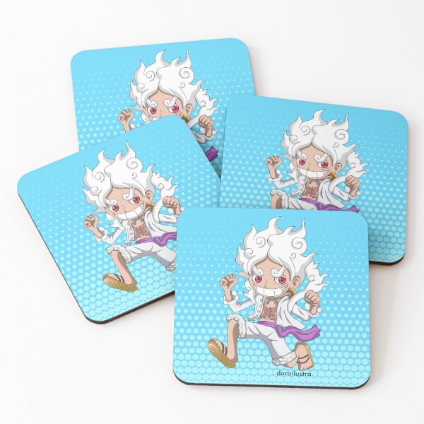 Item preview, Fanart chibi version illustration of Luffy Gear 5 designed and sold by daroilustra..
