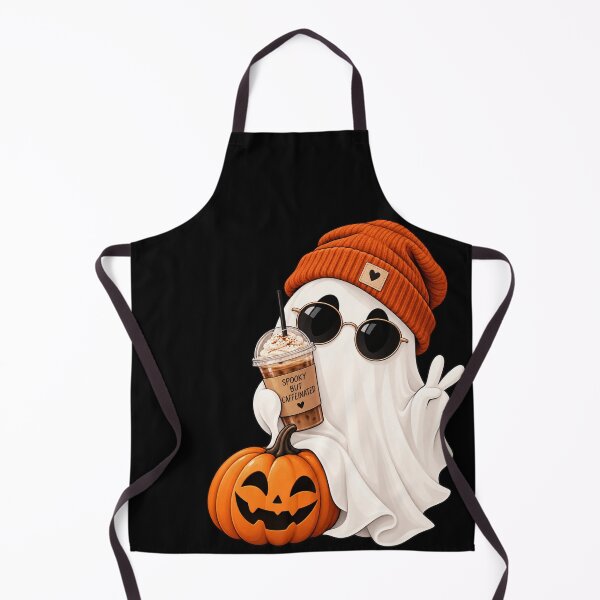 Item preview, Spooky Ghost Coffee Halloween Sticker, Cute Fall Design designed and sold by Butterfly Effect.