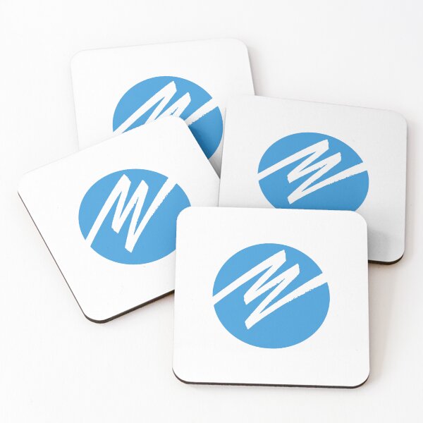 Item preview, Blue Circle M Brush Stroke Logo designed and sold by dxiermk.