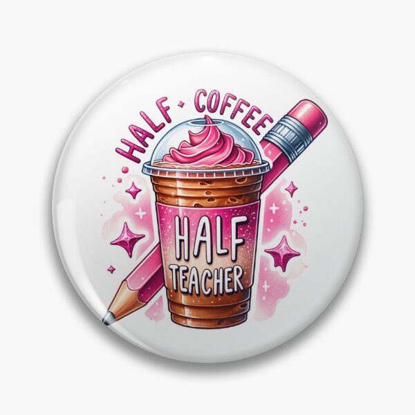 Artikelvorschau, Half Coffee Half Teacher Educator Teaching Profession entworfen und verkauft von Polaris Bear.