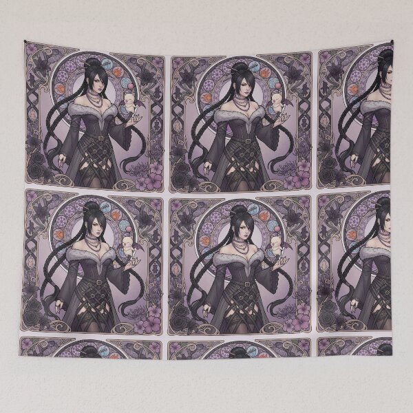 Item preview, Lulu in the style of Alphonse Mucha designed and sold by Solace Sparkles.