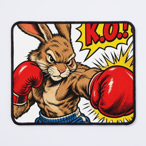 Item preview, Old School Comic Boxing Rabbit Retro Pop Art Punch designed and sold by Martial-Art-23.