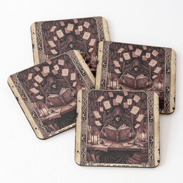 Item preview, The Reader Vintage Tarot Card Bookish Dark Academia Art designed and sold by RetroVibe Supply.