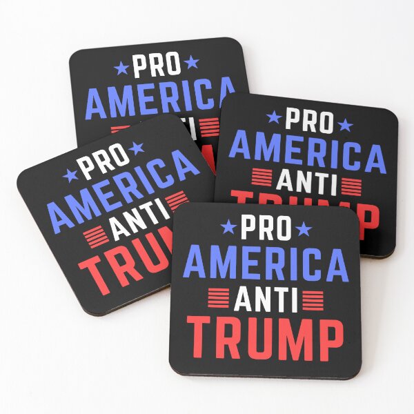 Item preview, Pro America Anti Trump designed and sold by ANNINOART ⭐⭐⭐⭐⭐.