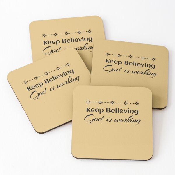 Item preview, Keep Believing, God Is Working | Faith & Reflection designed and sold by HopeFilled Ink.
