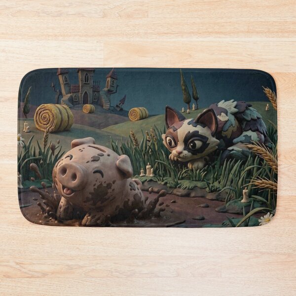 Item preview, Cat and Pig designed and sold by DDLeach.