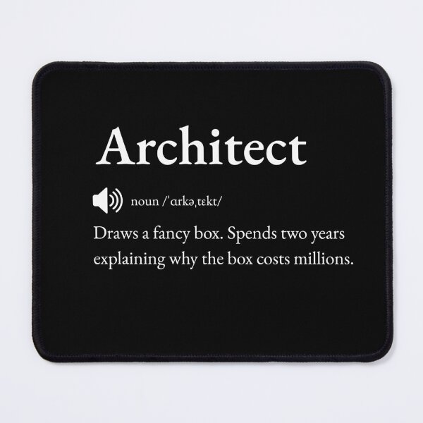 Item preview, Architect Funny Definition: Gift for Coworker, Friend or Special Someone | Architect's Blueprint Banter designed and sold by BrooklynRhodes.