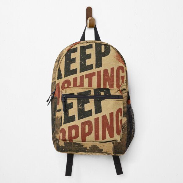 Item preview, Keep Fighting Vintage Propaganda Boxing Rabbit Poster designed and sold by Martial-Art-23.