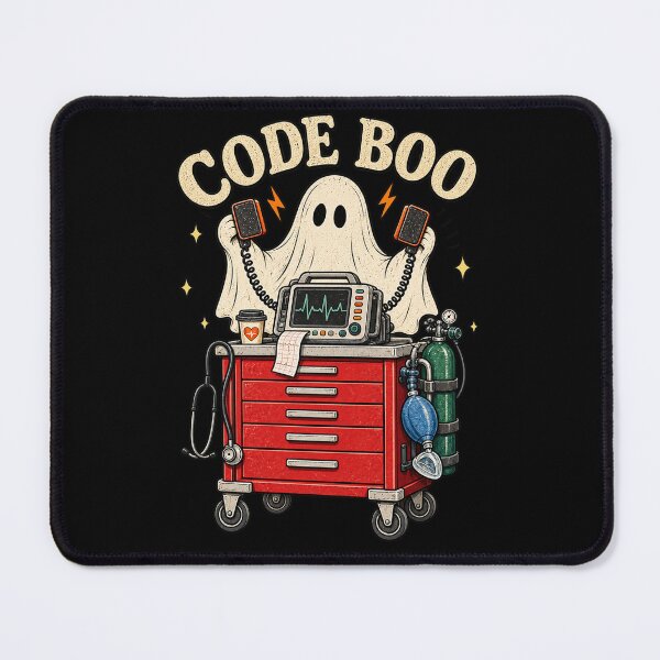 Item preview, Funny Halloween Nurse Shirt, Code Boo Respiratory Rt RN Tee, ER ICU Nurse Halloween designed and sold by fyy-fcy-artwork.