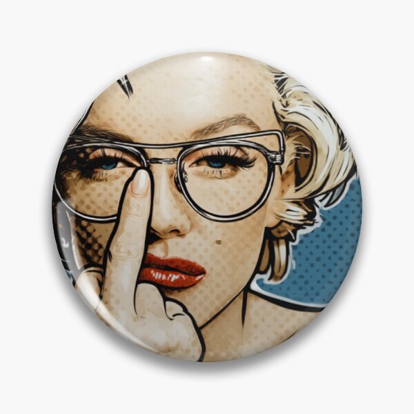 Item preview, funny Old Hollywood Glam fix your glasses Funny Pop Art Woman T-Shirt designed and sold by KreativKulture.