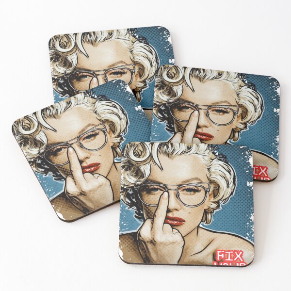 Item preview, funny Old Hollywood Glam fix your glasses Funny Pop Art Woman T-Shirt designed and sold by KreativKulture.