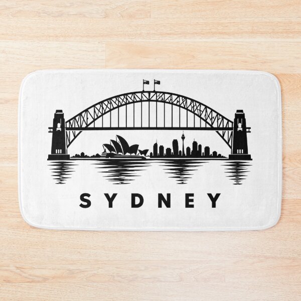 Item preview, Sydney Harbour Bridge Skyline Silhouette Black designed and sold by Kenzie & Co.