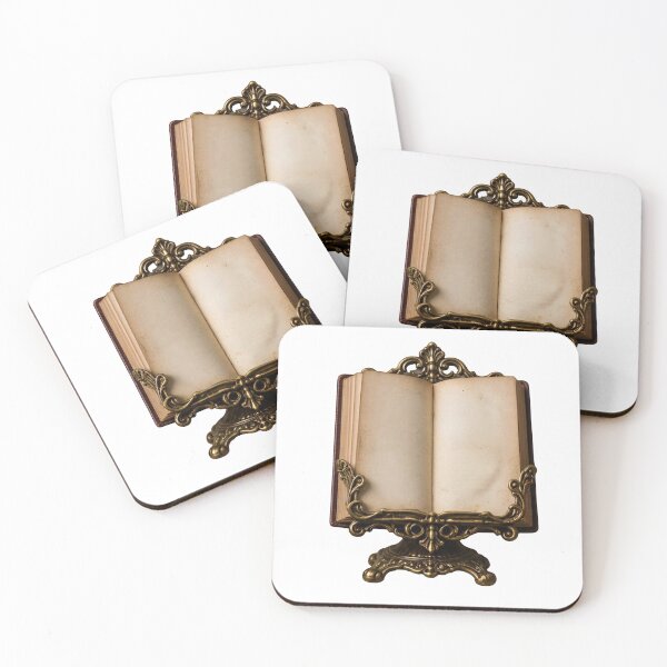 Item preview, Vintage Open Book on Brass Stand - Dark Academia Aesthetic designed and sold by aysenism.