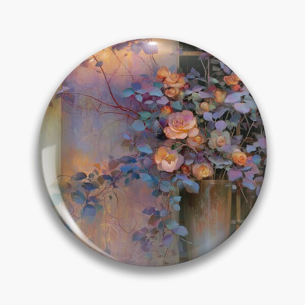Item preview, Golden Roses at the Lattice Window designed and sold by bloorose.
