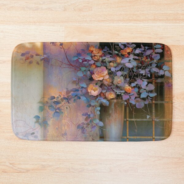 Item preview, Golden Roses at the Lattice Window designed and sold by bloorose.
