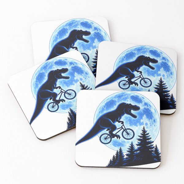 Item preview, T-Rex BMX Moon Ride Funny Dinosaur Adventure designed and sold by ApollonCraft.