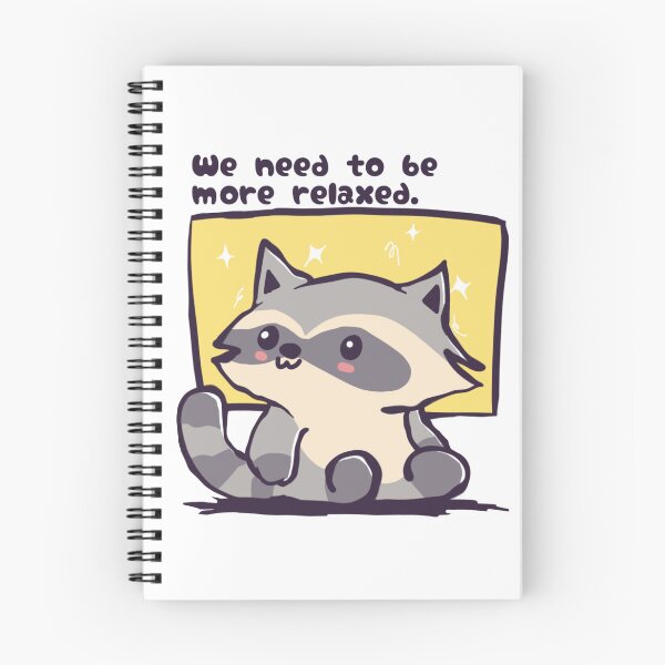Item preview, Cute Sparkly Raccoon Relax Quote designed and sold by benyrhmt.