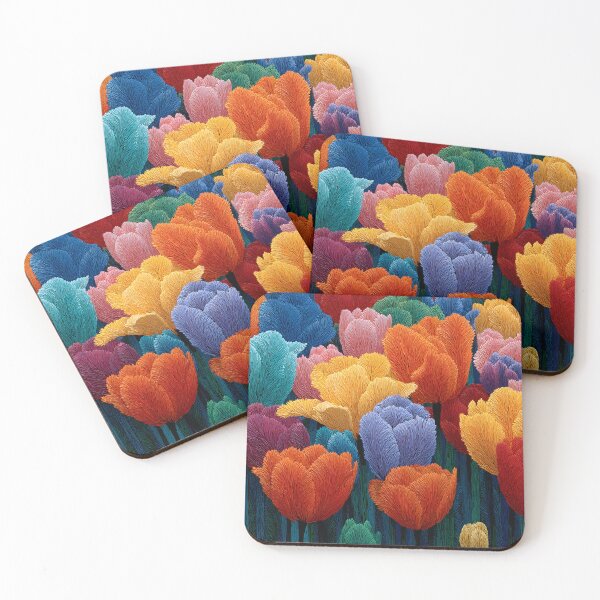 Item preview, Beautiful Tulips Blooming Garden Flower Artwork designed and sold by AutoPopStudio.
