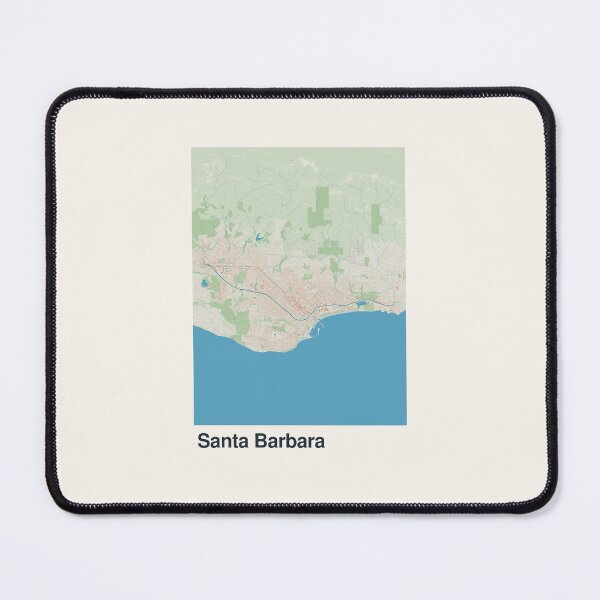 Item preview, Santa Barbara Minimalistic Map Art designed and sold by MapsNerd.