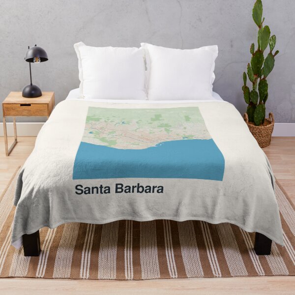 Item preview, Santa Barbara Minimalistic Map Art designed and sold by MapsNerd.