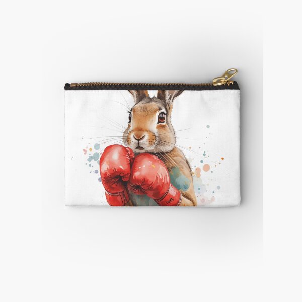 Item preview, Watercolor Boxing Rabbit Dynamic Splash Art Bunny designed and sold by Martial-Art-23.