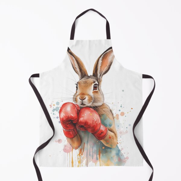Item preview, Watercolor Boxing Rabbit Dynamic Splash Art Bunny designed and sold by Martial-Art-23.