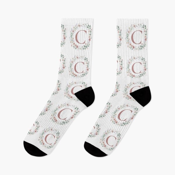 Item preview,  Pink Letter C Floral Wreath Monogram designed and sold by ITCHAWAWAA.