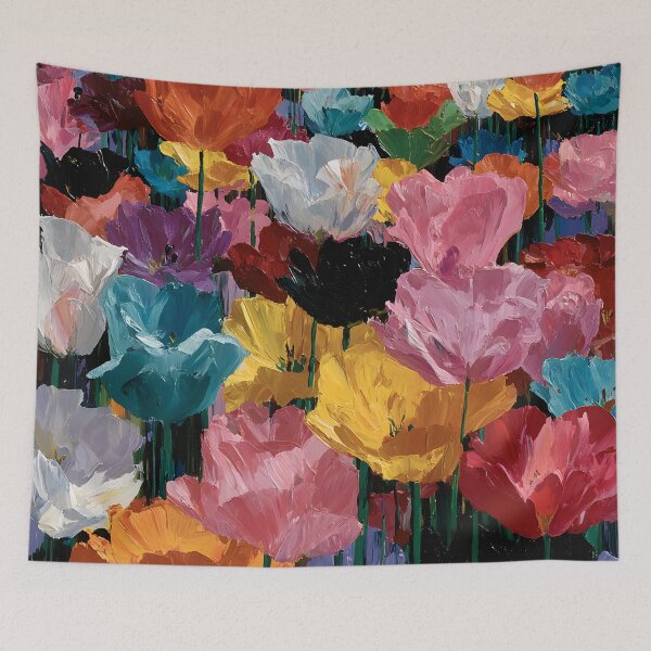 Item preview, Vibrant Tulips Modern Floral Home Decor Art designed and sold by AutoPopStudio.