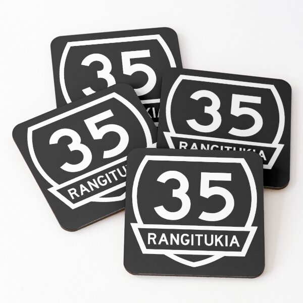 Item preview, Rangitukia highway 35  with Banner- Black designed and sold by MY NEW ZEALAND.