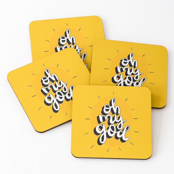 Item preview, Oh My God Funny Typography Design – Bold Hand Lettering designed and sold by aloksahu123.