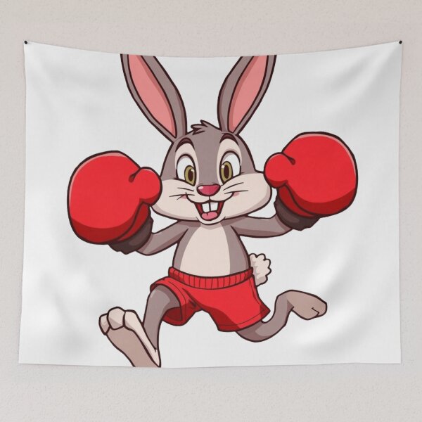Item preview, Funny Cartoon Boxing Rabbit Oversized Gloves Bunny designed and sold by Martial-Art-23.